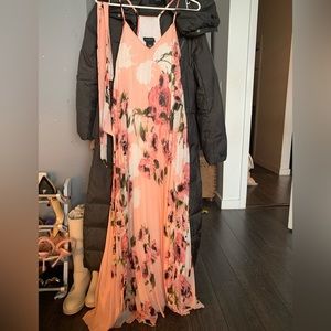 -B DARlIN flower printed maxi dress